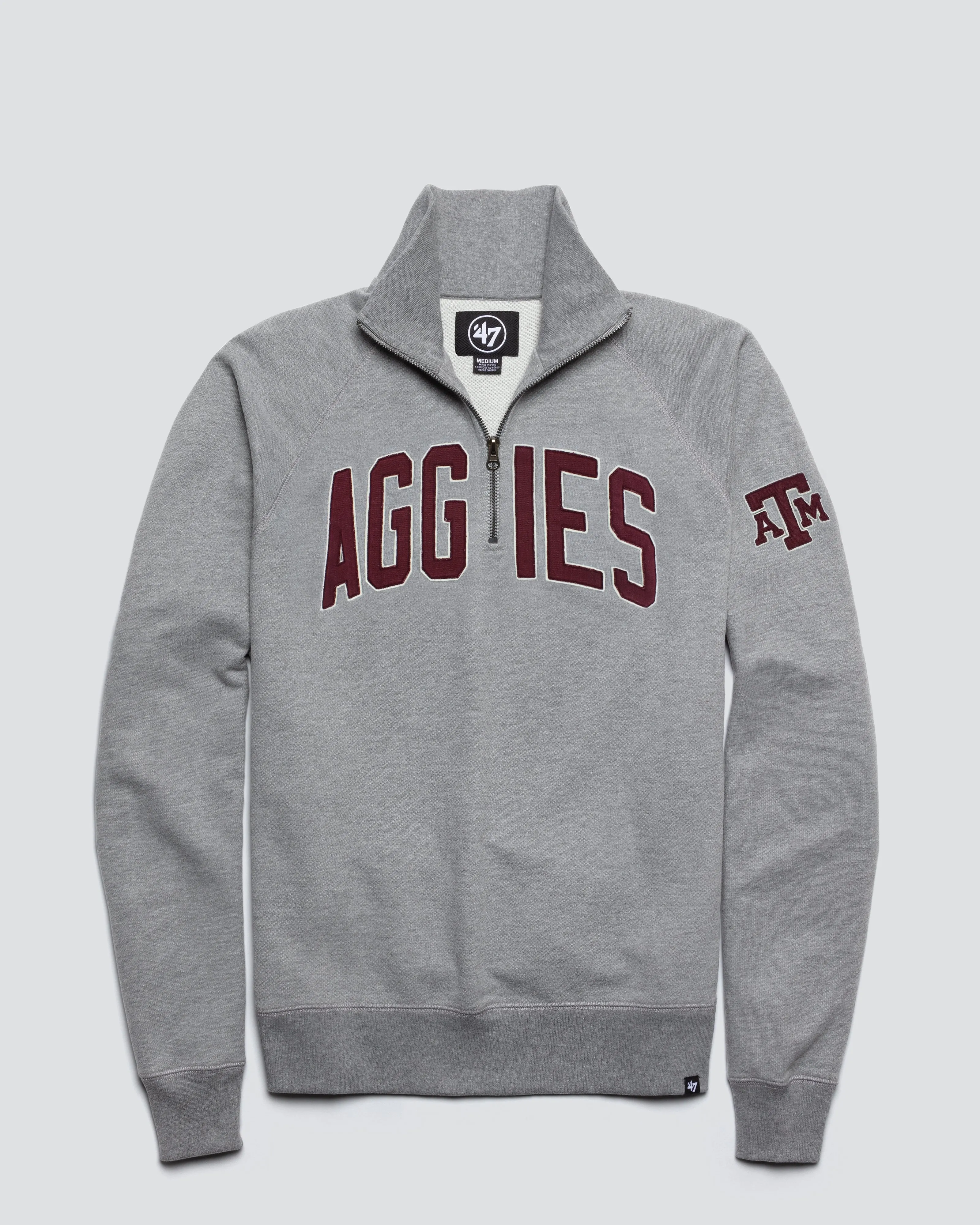 TEXAS A&M AGGIES BANKS '47 HARRIS SCRIMMAGE 1/4 ZIP