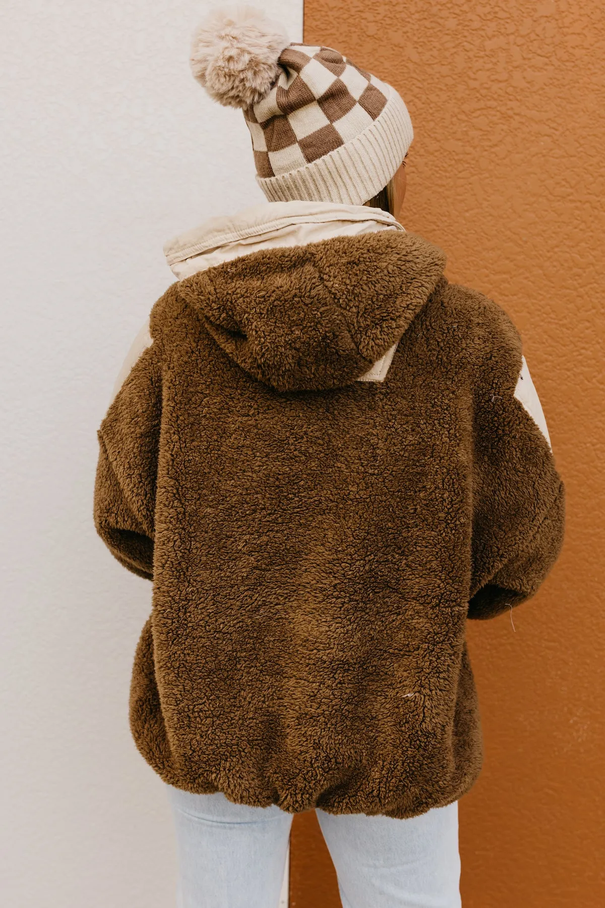 The Louie Hooded Sherpa Pullover Top  - FINAL SALE