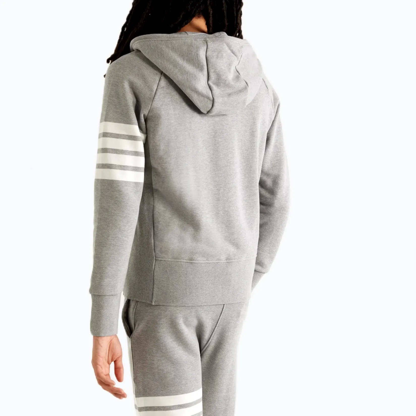 THOM BROWNE  |Stripes Long Sleeves Cotton Designers Hoodies