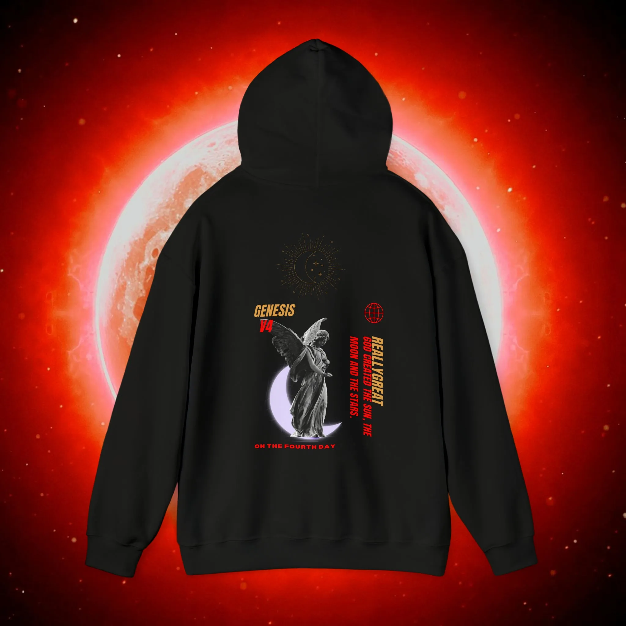 Tuji Yuko Exclusive V4 Genesis Sun and Moon Heavy Blend Hooded Sweatshirt