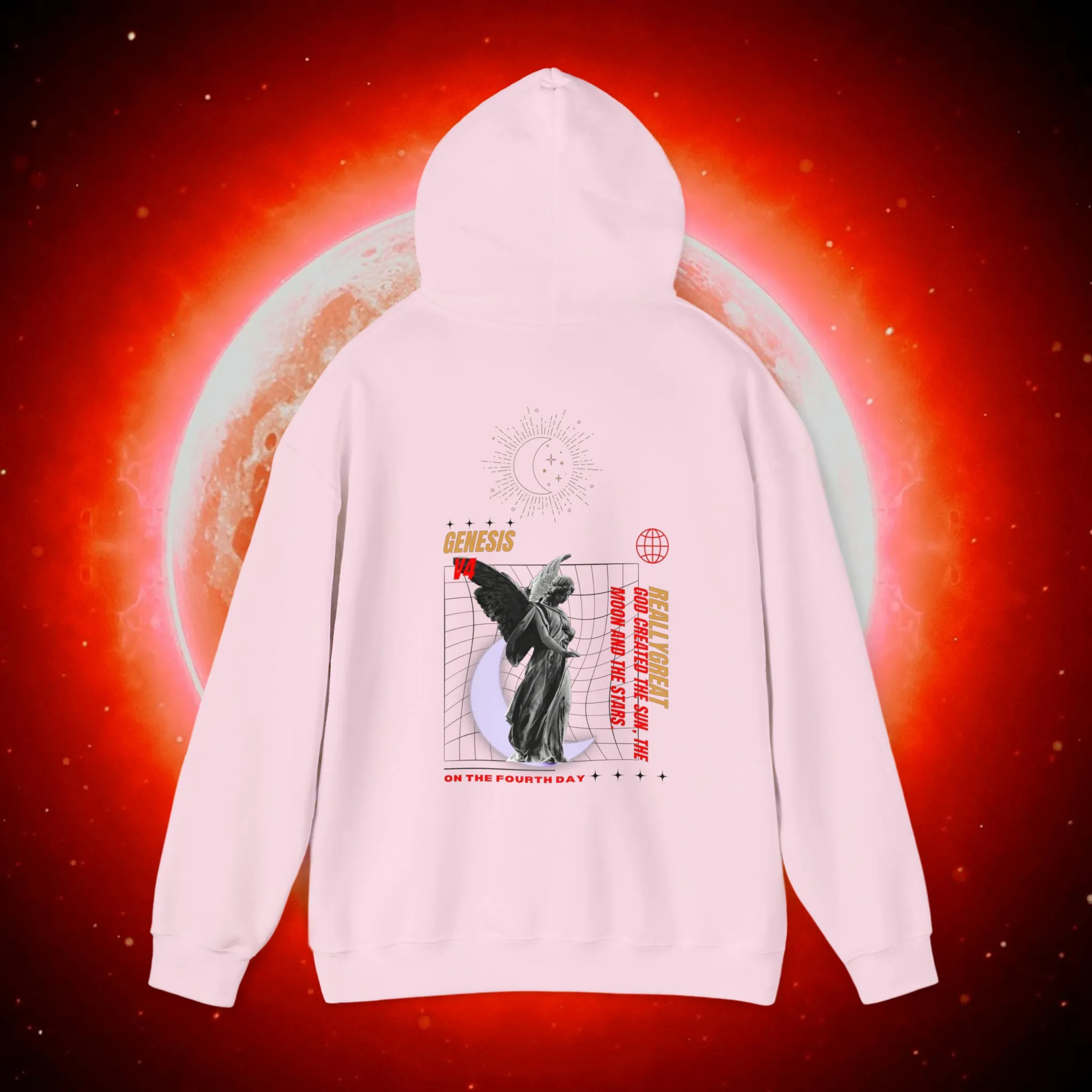 Tuji Yuko Exclusive V4 Genesis Sun and Moon Heavy Blend Hooded Sweatshirt