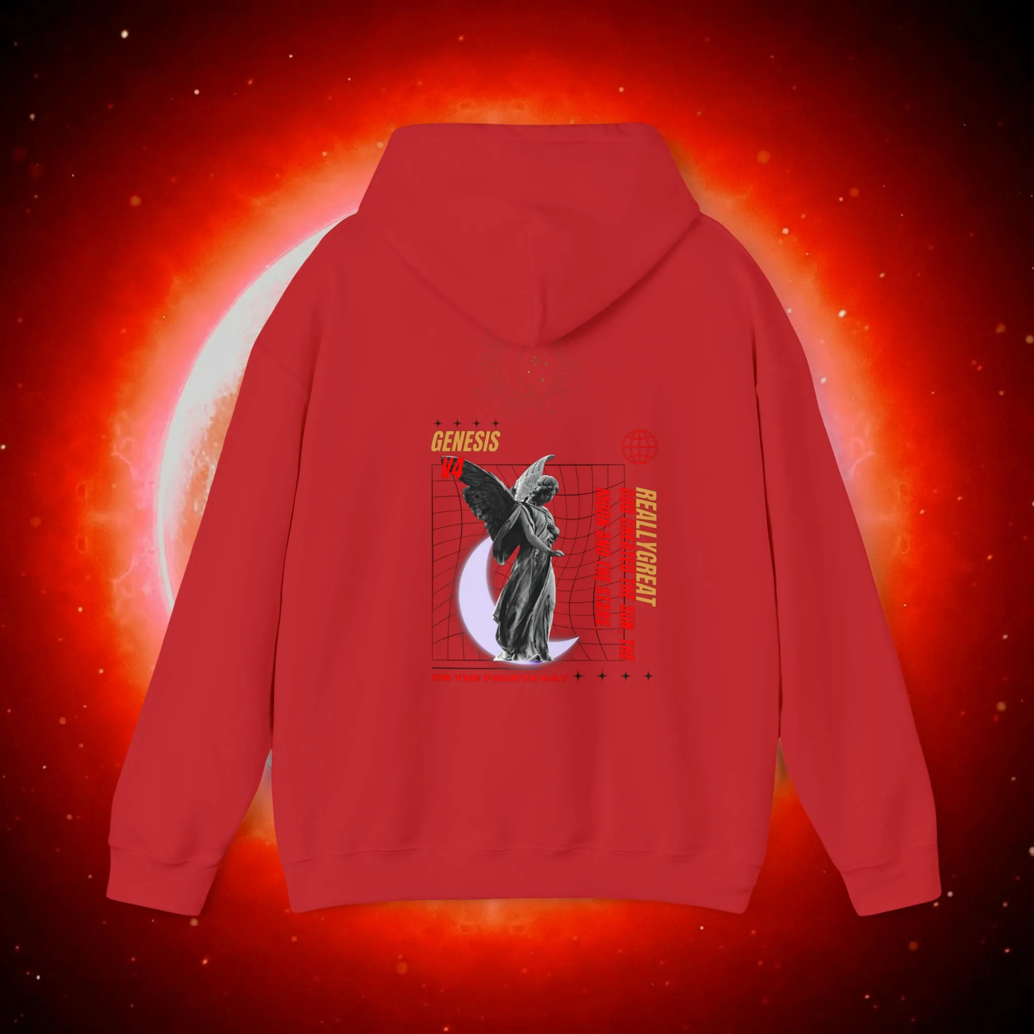 Tuji Yuko Exclusive V4 Genesis Sun and Moon Heavy Blend Hooded Sweatshirt