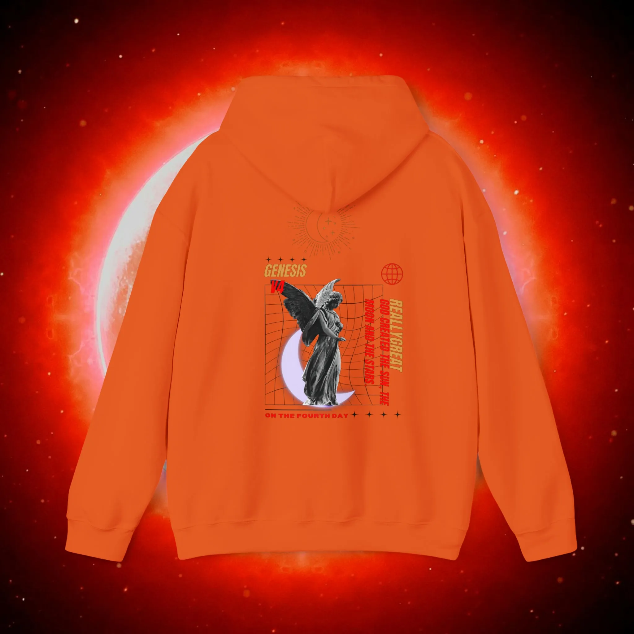 Tuji Yuko Exclusive V4 Genesis Sun and Moon Heavy Blend Hooded Sweatshirt