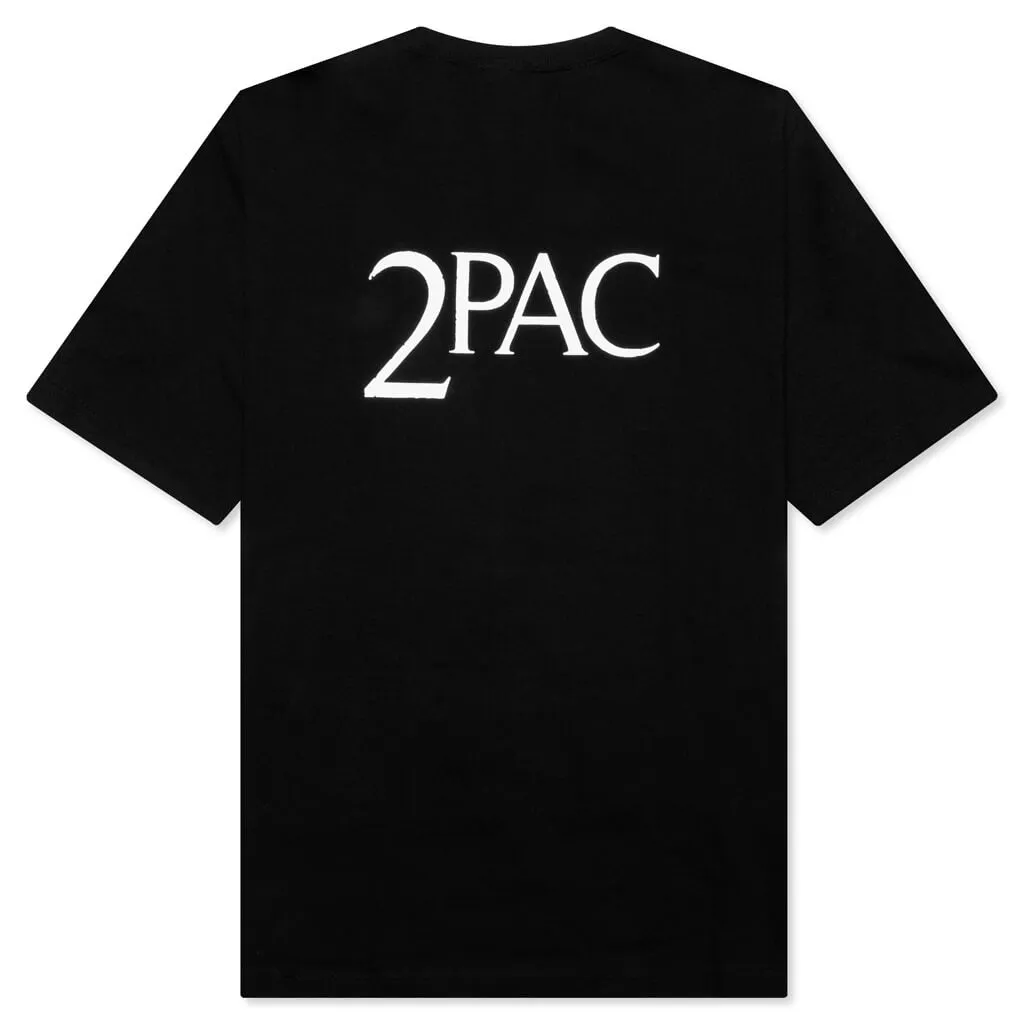 Tupac Crewneck Type-1 T-Shirt - Black