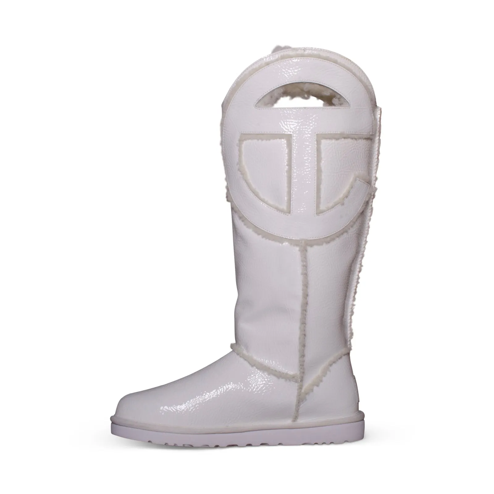 UGG X Telfar Logo Tall Crinkle White Boots - Men's