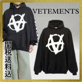 VETEMENTS  |Street Style Cotton Logo Hoodies