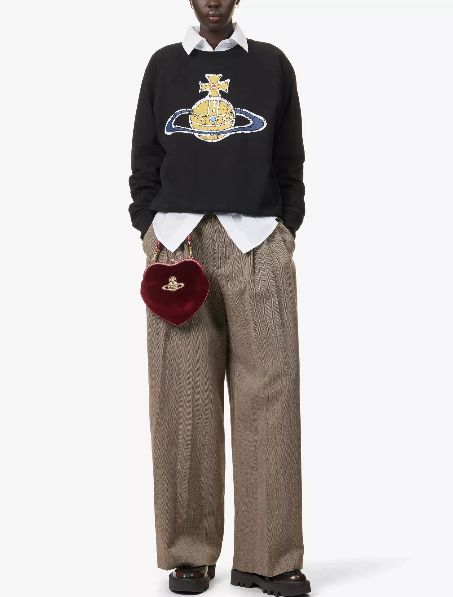 Vivienne Westwood  |Long Sleeves Cotton Logo Hoodies & Sweatshirts