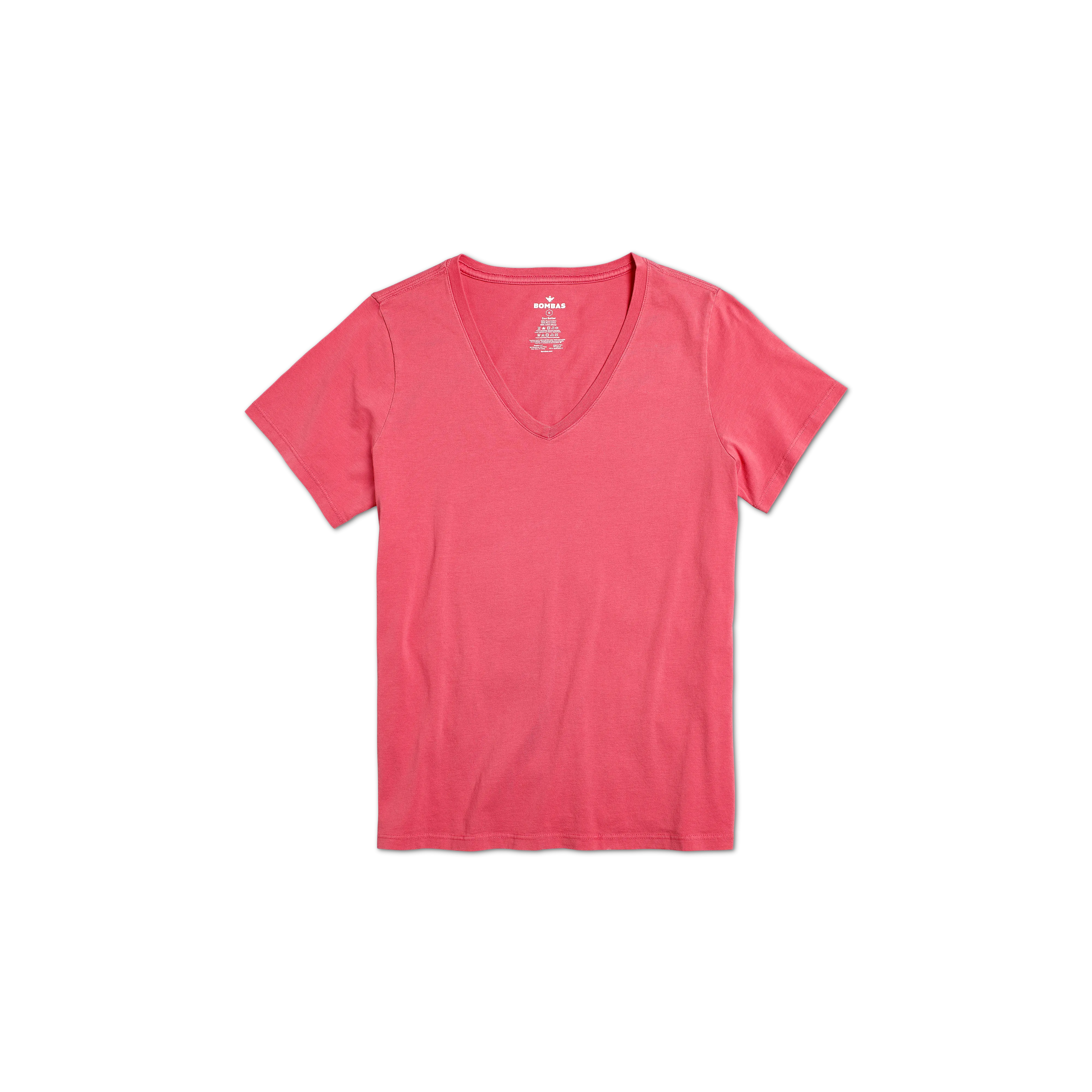 Women's Garment Wash V-Neck T-Shirt