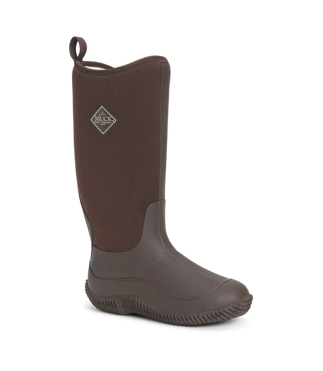 Womens/ladies fleece wellington boots brown Muck Boots