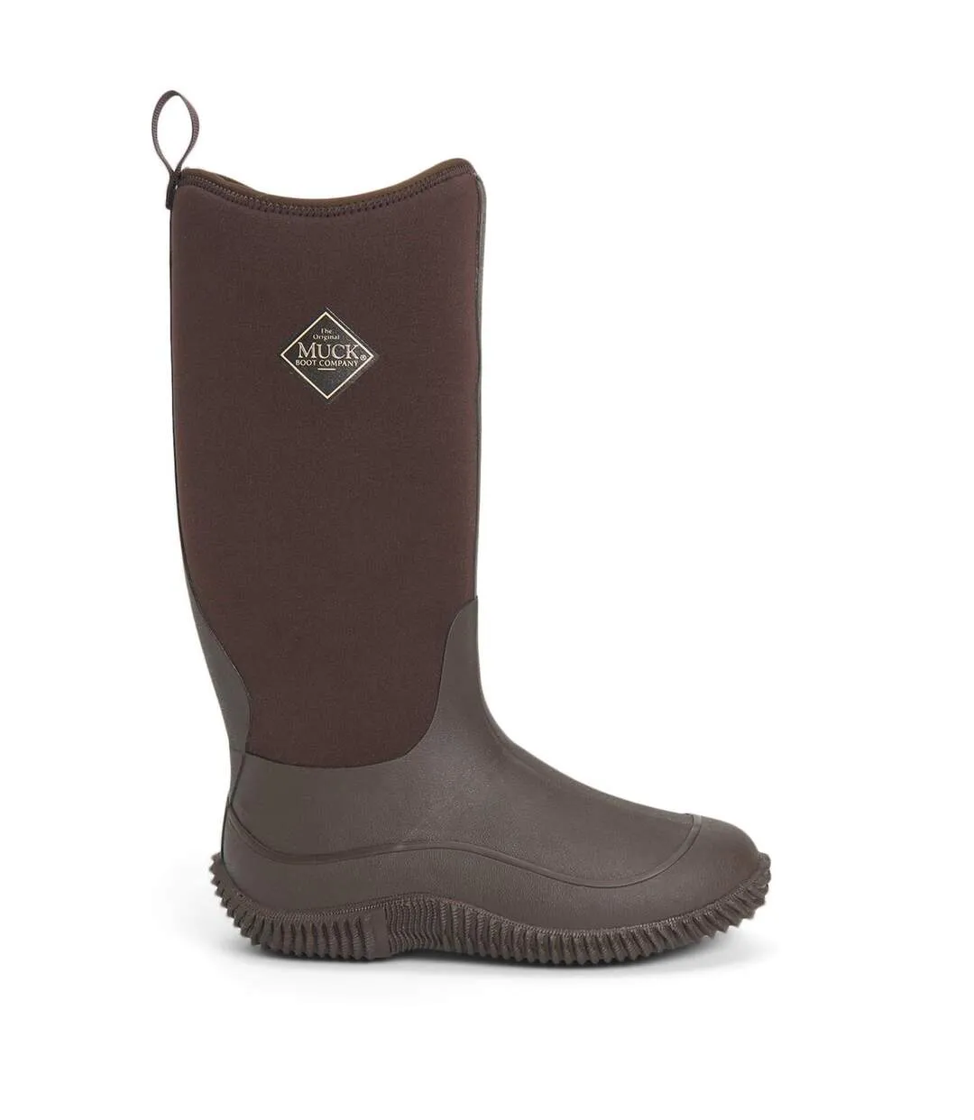 Womens/ladies fleece wellington boots brown Muck Boots