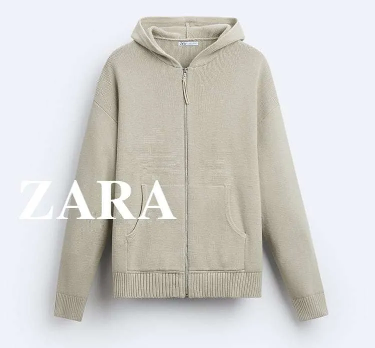 ZARA  |Long Sleeves Plain Hoodies