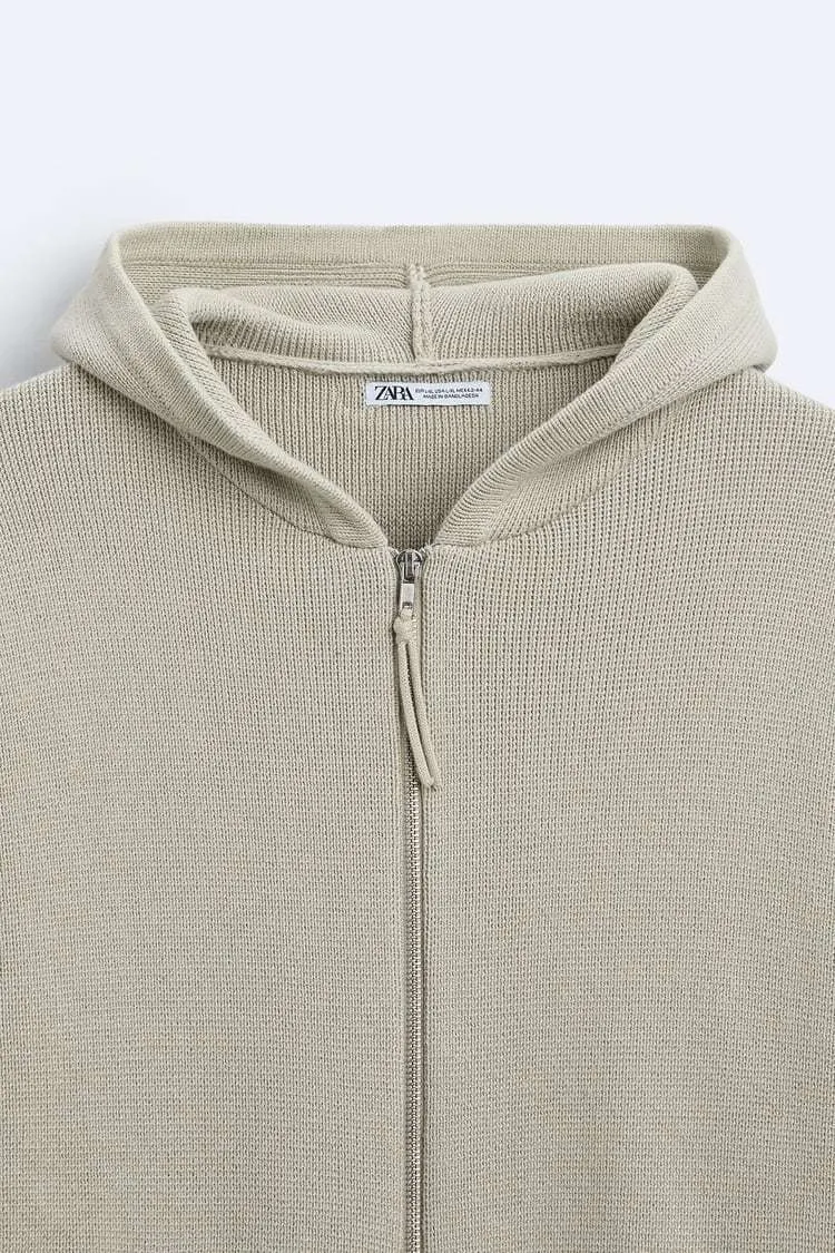 ZARA  |Long Sleeves Plain Hoodies