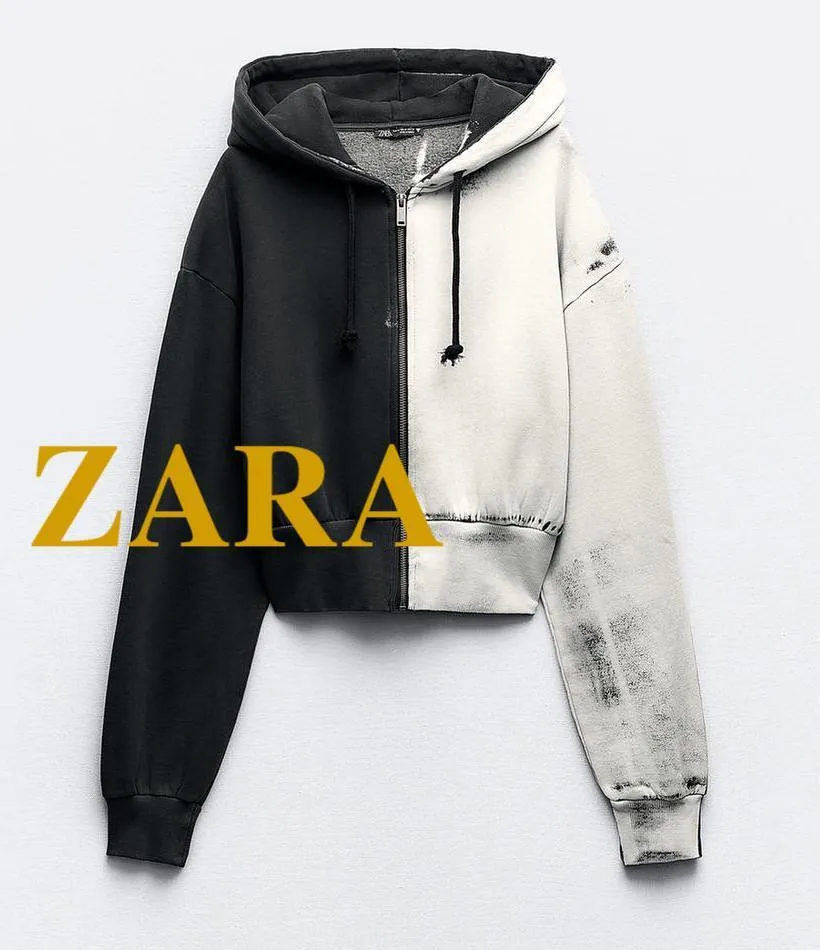 ZARA  |Sweat Long Sleeves Hoodies & Sweatshirts