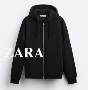 ZARA  |Sweat Long Sleeves Plain Hoodies