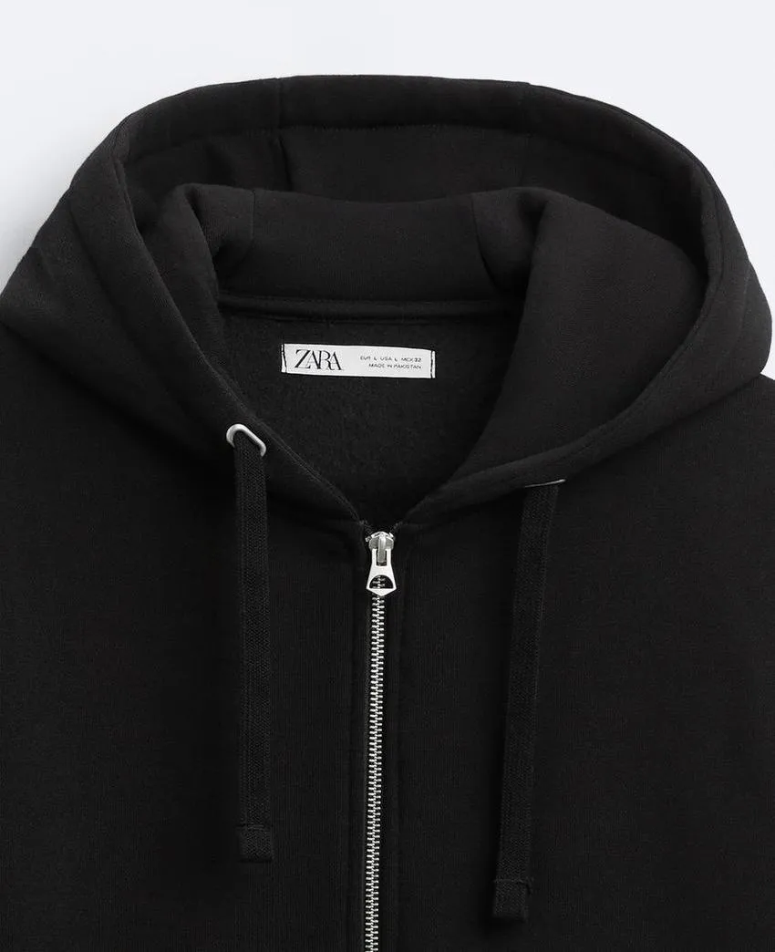 ZARA  |Sweat Long Sleeves Plain Hoodies